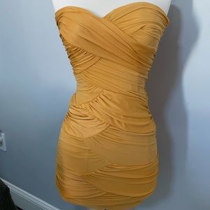 BEBE Becker Strapless dress Size XS